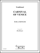 CARNIVAL OF VENICE TUBA and Piano P.O.D. cover